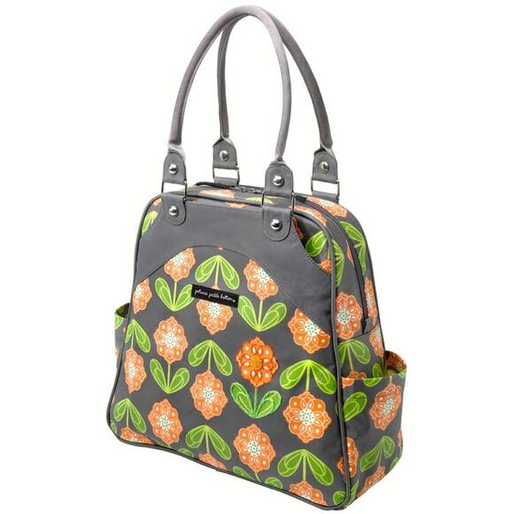 Petunia Pickle Bottom Handbags - Petunia Pickle Bottom Santiago Sunset Sashay Satchel Floral Backpack Diaper Bag